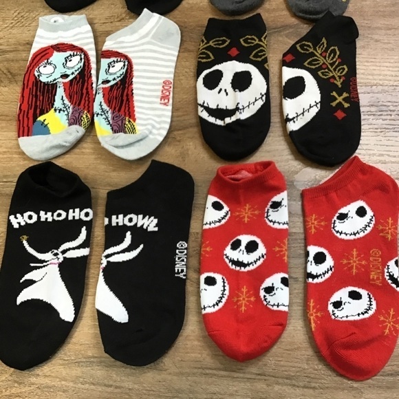 DISNEY Socks 6 Pair A Nightmare Before Christmas No Show Low Style Haunted - Picture 6 of 7